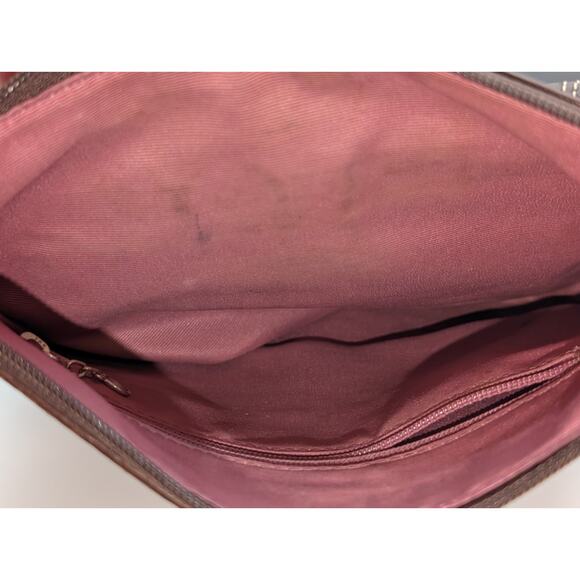 Coach Hamilton Brown Pebbled Leather Swingpack Crossbody Shoulder Bag - Picture 10 of 14